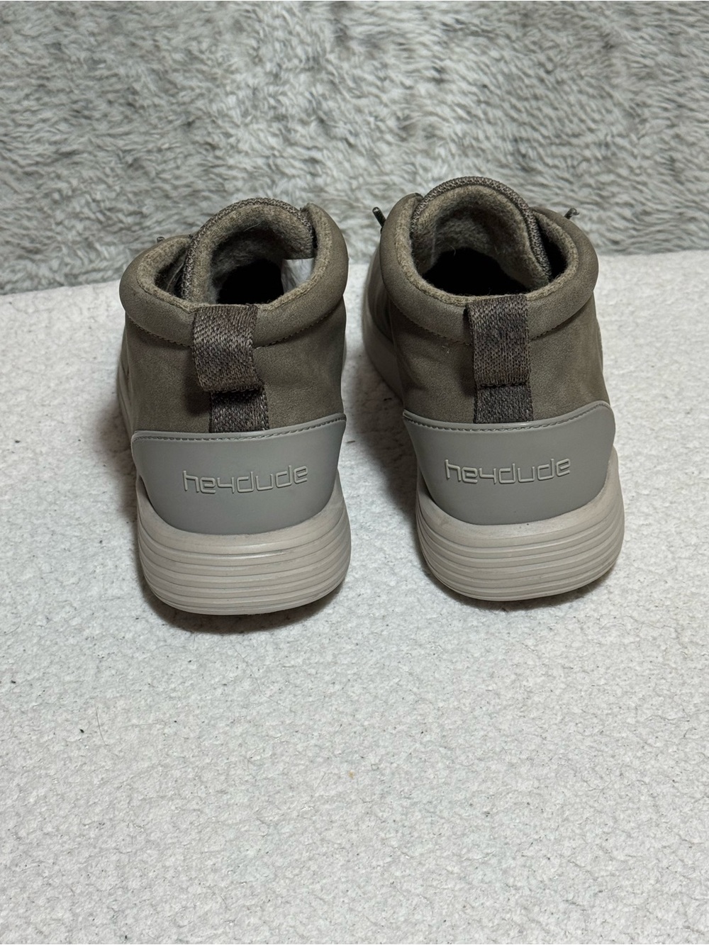 Hey Dude Jo Suede Chukka Boots Shadow Gray Men’s Size 8 - Picture 5 of 15
